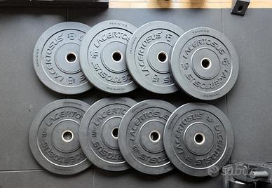Set dischi bumper Lacertosus Training 200 kg