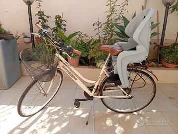 city bike con marce con seggiolino bimbo