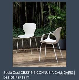 Sedie Calligaris 4 modello ops e uno sgabello Argo