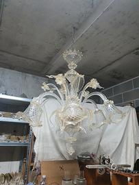 lampadario in vetro di murano 