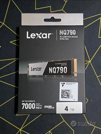 SSD 4TB LEXAR NUOVO CON I SIGILLI MAI APERTO 