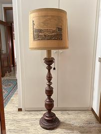 Piantana antica con 3 punti luce