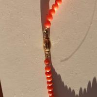 chocker corallo antico oro 18k