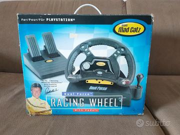 Volante con Pedaliera Mad Catz Dual Force per Play