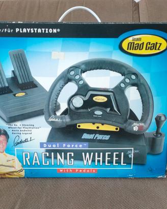 Volante con Pedaliera Mad Catz Dual Force per Play