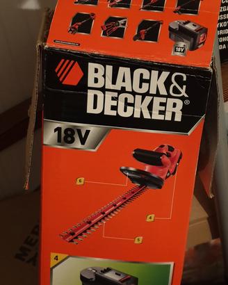 TAGLIASIEPE ELETTRICO A BATTERIA BLACK & DECKER 