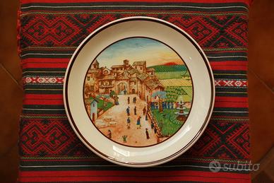 Piatto decorativo in ceramica Colussi