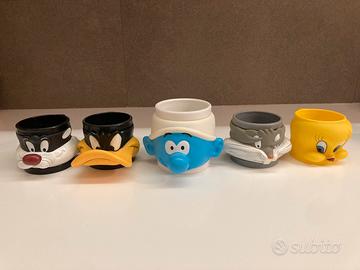 5 tazze personaggi cartoni animati