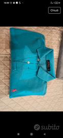 Polo a mezza manica turchese Ralph Lauren