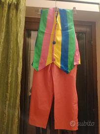 Vestito Costume di Carnevale Clown taglia S/M