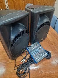 altoparlanti casse amplificate 250w