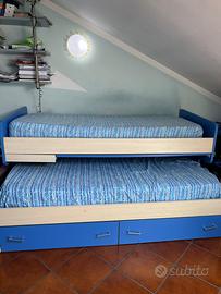 LETTO SCORREVOLE CON MATERASSI INCLUSI