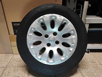Set 4 Gomme + Cerchi in Lega 15" Originali Citroen