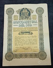 Argentina Titolo azionario de Banco Mutual del Sud