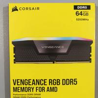 CORSAIR VENGEANCE RGB DDR5 64GB (2x32GB) DDR5 5200