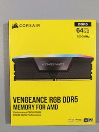 CORSAIR VENGEANCE RGB DDR5 64GB (2x32GB) DDR5 5200