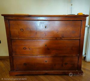 Cassettone in stile arte povera / rustico classico