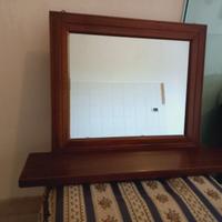 specchio anni 50 in vero legno