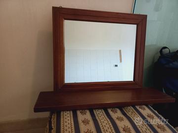 specchio anni 50 in vero legno