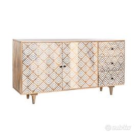Credenza Moderna DKD in Legno di Mango 160X40X85 -
