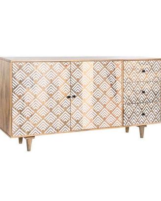 Credenza Moderna DKD in Legno di Mango 160X40X85 -