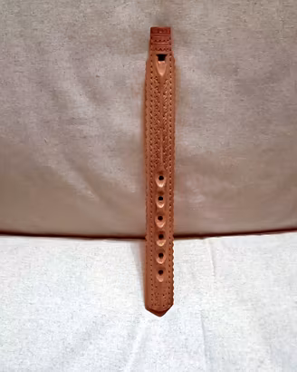 Flauto etnico in legno intagliato a mano - Frula