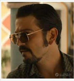 Occhiali vintage dorati/marrone simil Ray Ban