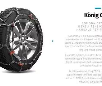 konig CD-9 080 catene no M+S CALZE  FIAT DACIA VW