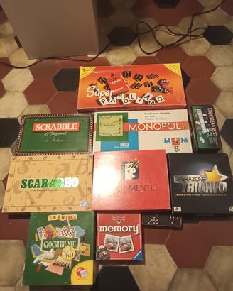 Lotto Giochi da Tavolo Vintage + domino e mikado 