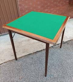 Tavolino da gioco pieghevole vintage