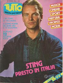 Rivista TUTTO 1985 STING/LE BON/VECCHIONI/TIPINIFI