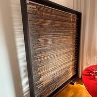 Arredo divisorio in teak e vero bambù