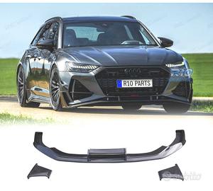 SPOILER LIP AUDI A6 19-24 LOOK RS6 ABT NERO LUCIDO
