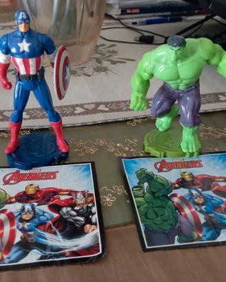 Captain America e Hulk Marvel Kinder Gran Sorpresa
