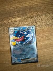 Greninja ex  carta pokemon 30 anniversario