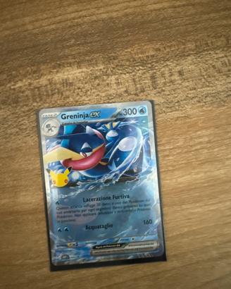Greninja ex  carta pokemon 30 anniversario