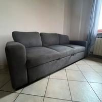 DIVANO GRIGIO ANTRACITE – 2,20 m x 85 cm