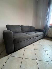 DIVANO GRIGIO ANTRACITE – 2,20 m x 85 cm