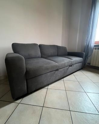 DIVANO GRIGIO ANTRACITE – 2,20 m x 85 cm