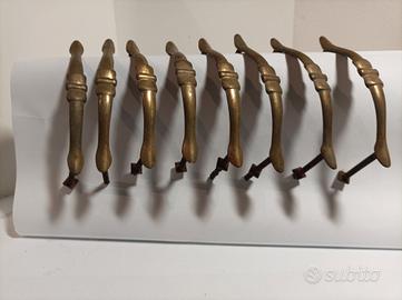 Set 8 Maniglie Antiche (Fine 800 Inizio 900 ) I