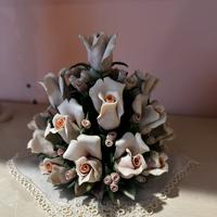 Cestino fiori capodimonte