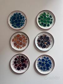 Set 6 sottobicchieri vintage