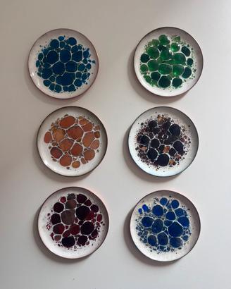 Set 6 sottobicchieri vintage