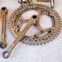 deragliatore campagnolo + guarnitura + leve