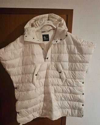 poncho duvet cape bianco Moncler
