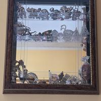 Vetrinetta Bacheca da Parete con Specchio – Ideale