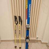 Sci Salomon + Racchette Fischer
