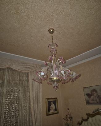 Lampadario in vetro di Murano