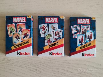 Set completo carte Marvel Kinder