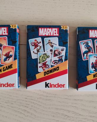 Set completo carte Marvel Kinder